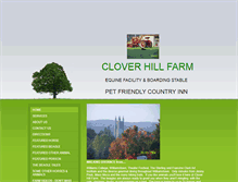 Tablet Screenshot of cloverhillfarm.net